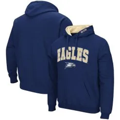 Colosseum Men's Navy Georgia Southern Eagles Arch And Logo Pullover Hoodie