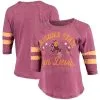 Pressbox Women's Maroon/Gold Arizona State Sun Devils Jade Vintage Washed 3/4-Sleeve Jersey T-Shirt