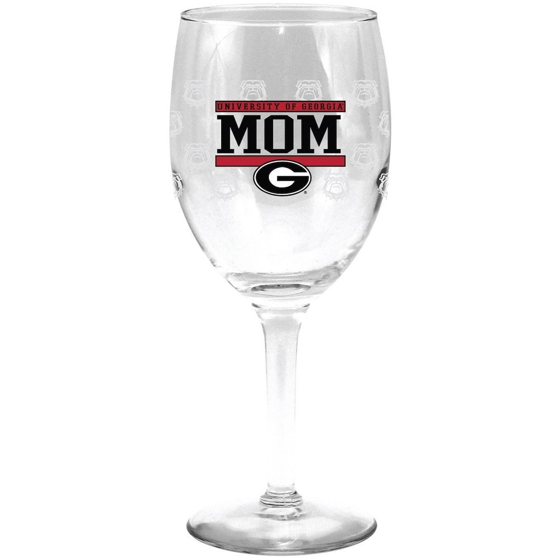 Indigo Falls Georgia Bulldogs 11oz. Mom Stemmed Wine Glass 1 Indigo Falls Georgia Bulldogs 11oz. Mom Stemmed Wine Glass
