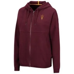Colosseum Women's Maroon Arizona State Sun Devils 2-Hit Full-Zip Hoodie 6 Colosseum Women's Maroon Arizona State Sun Devils 2-Hit Full-Zip Hoodie -Arizona State Sun Devils Shop DSCO1140799749 2882 ALT2