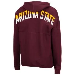Colosseum Women's Maroon Arizona State Sun Devils 2-Hit Full-Zip Hoodie 7 Colosseum Women's Maroon Arizona State Sun Devils 2-Hit Full-Zip Hoodie -Arizona State Sun Devils Shop DSCO1140799749 2882 ALT3