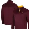 Colosseum Men's Maroon Arizona State Sun Devils No Tomorrow Quarter-Snap Jacket