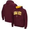 Colosseum Men's Maroon Arizona State Sun Devils Arch & Logo 3.0 Pullover Hoodie