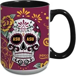 Indigo Falls Arizona State Sun Devils 15oz. Java Dia De Los Muertos Mug 5 Indigo Falls Arizona State Sun Devils 15oz. Java Dia De Los Muertos Mug -Arizona State Sun Devils Shop DSCO1140896201 INDINC ALT2