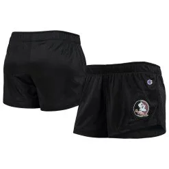 Champion Women's Black Florida State Seminoles Logo Mesh Shorts
