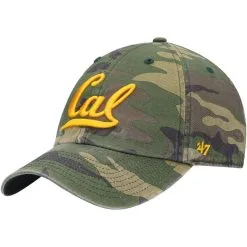 '47 Men's Camo Cal Bears Clean Up Core Adjustable Hat