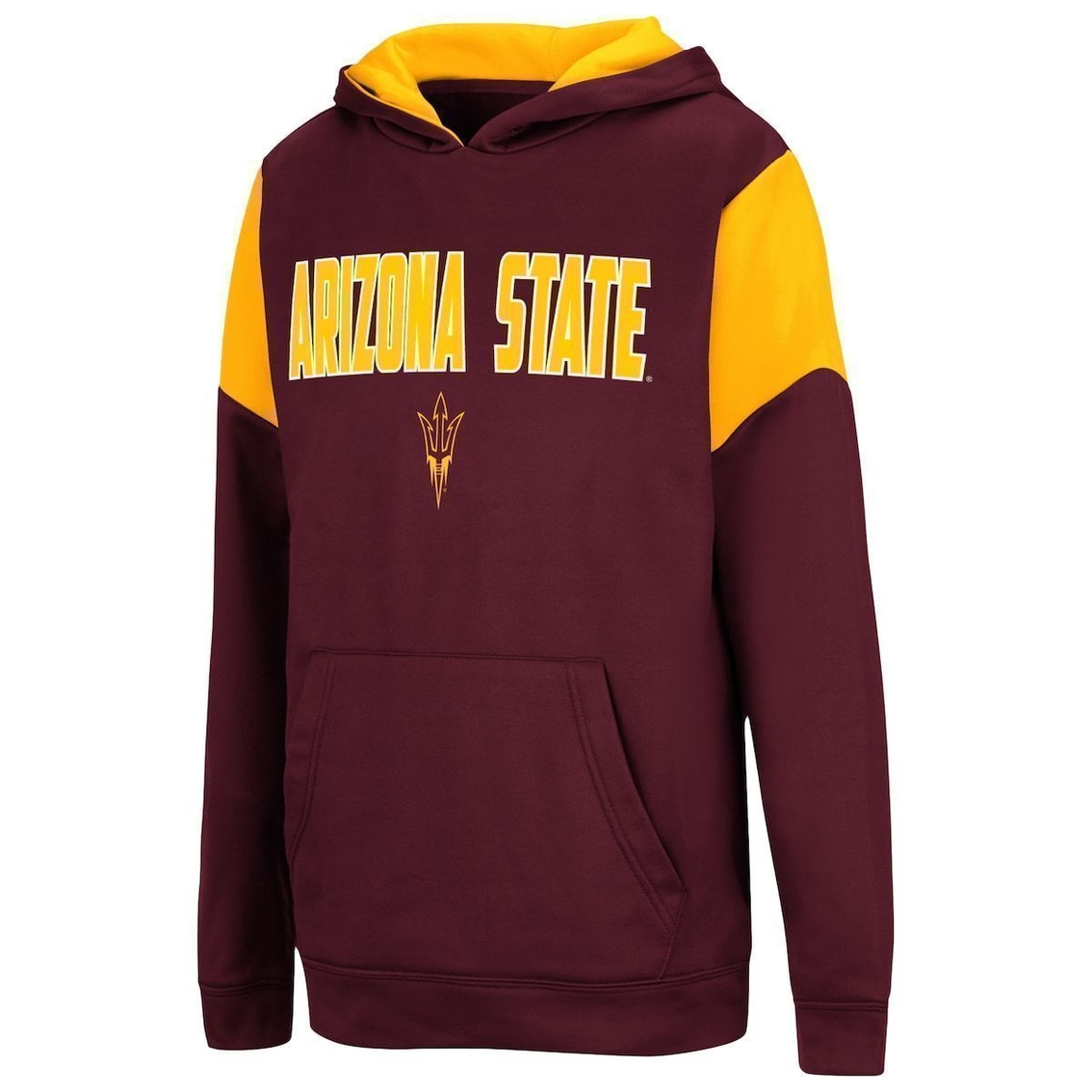Colosseum Youth Maroon Arizona State Sun Devils VF Cut Sew Pullover Hoodie 3 Colosseum Youth Maroon Arizona State Sun Devils VF Cut Sew Pullover Hoodie - Image 3