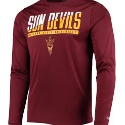 Champion Men's Maroon Arizona State Sun Devils Wordmark Slash Long Sleeve T-Shirt -Arizona State Sun Devils Shop DSCO1142308108 2882 ALT2