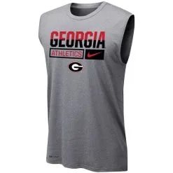 Nike Men's Heathered Gray Georgia Bulldogs Wordmark Drop Legend Performance Tank Top -Arizona State Sun Devils Shop DSCO1142445982 1927 ALT2