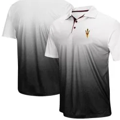 Colosseum Men's Heathered Gray Arizona State Sun Devils Magic Team Logo Polo