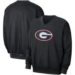 Men's Nike Black Georgia Bulldogs Stadium Pullover Windbreaker