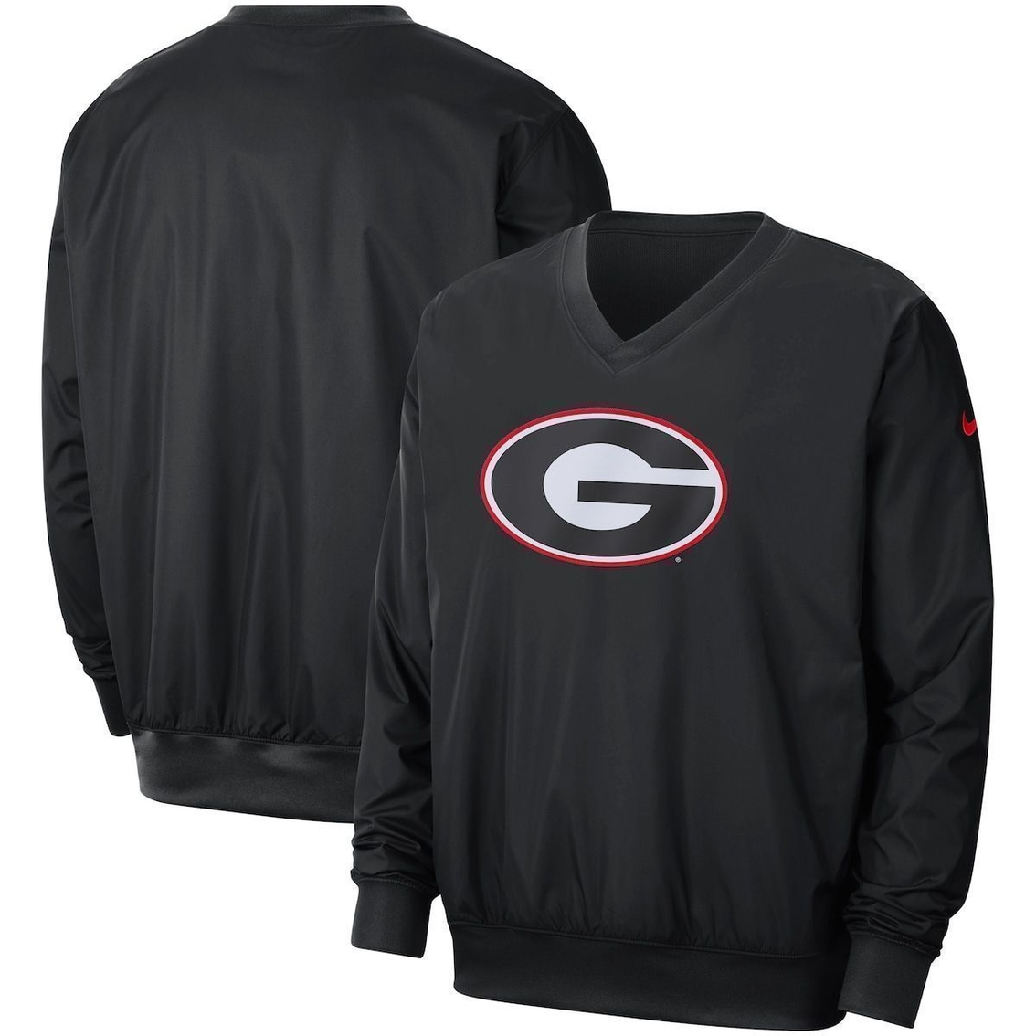Men's Nike Black Georgia Bulldogs Stadium Pullover Windbreaker 1 Men's Nike Black Georgia Bulldogs Stadium Pullover Windbreaker
