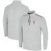 Colosseum Men's Heathered Gray Arizona State Sun Devils Great Scott Quarter-Zip Jacket