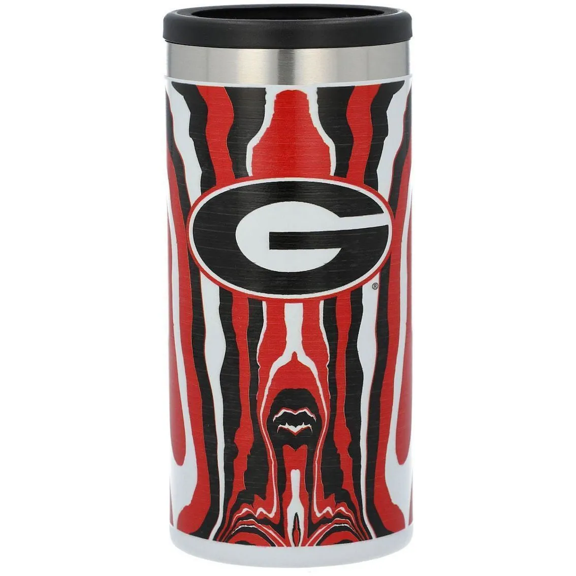 The Memory Company Georgia Bulldogs 12oz. Tie-Dye Slim Can Holder 2 The Memory Company Georgia Bulldogs 12oz. Tie-Dye Slim Can Holder - Image 2