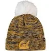 '47 Women's Navy Cal Bears Triple Cross Cuffed Knit Hat With Pom