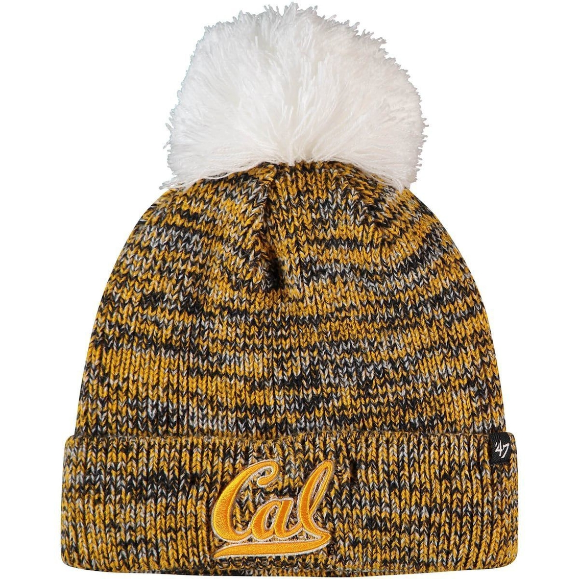 '47 Women's Navy Cal Bears Triple Cross Cuffed Knit Hat With Pom 1 '47 Women's Navy Cal Bears Triple Cross Cuffed Knit Hat With Pom