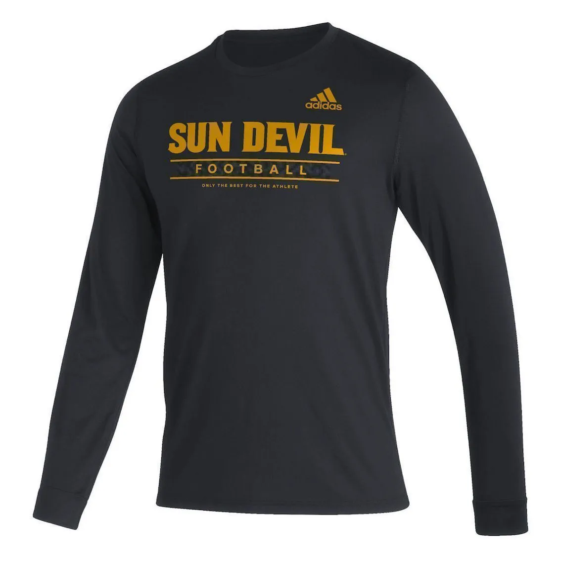 Adidas Men's Black Arizona State Sun Devils Sideline Creator Practice AEROREADY Long Sleeve T-Shirt 3 Adidas Men's Black Arizona State Sun Devils Sideline Creator Practice AEROREADY Long Sleeve T-Shirt - Image 3