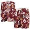 Wes & Willy Youth Garnet Florida State Seminoles Floral Volley Swim Trunks