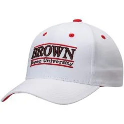 The Game Men's White Brown Bears Classic Bar Structured Adjustable Hat