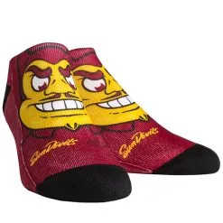 Women's Rock Em Socks Arizona State Sun Devils Mascot Low Ankle-Length Socks