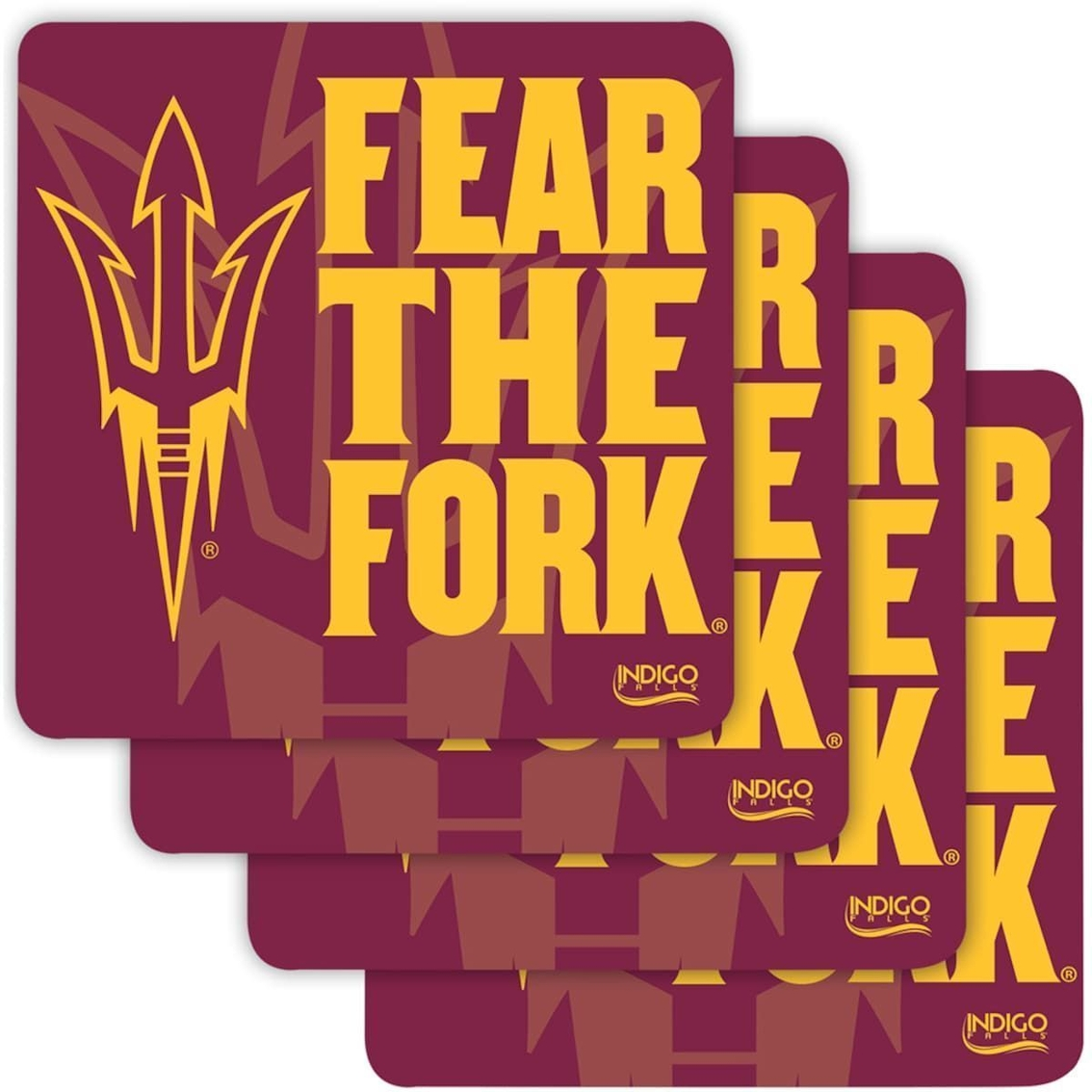 Indigo Falls Arizona State Sun Devils Four-Pack Specialty Coaster Set 2 Indigo Falls Arizona State Sun Devils Four-Pack Specialty Coaster Set - Image 2