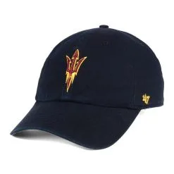 '47 Men's Black Arizona State Sun Devils Clean Up Adjustable Hat