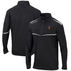 Columbia Golf Men's Black Arizona State Sun Devils Scorecard Quarter-Zip Jacket