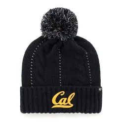 '47 Women's Navy Cal Bears Bauble Cuffed Knit Hat With Pom
