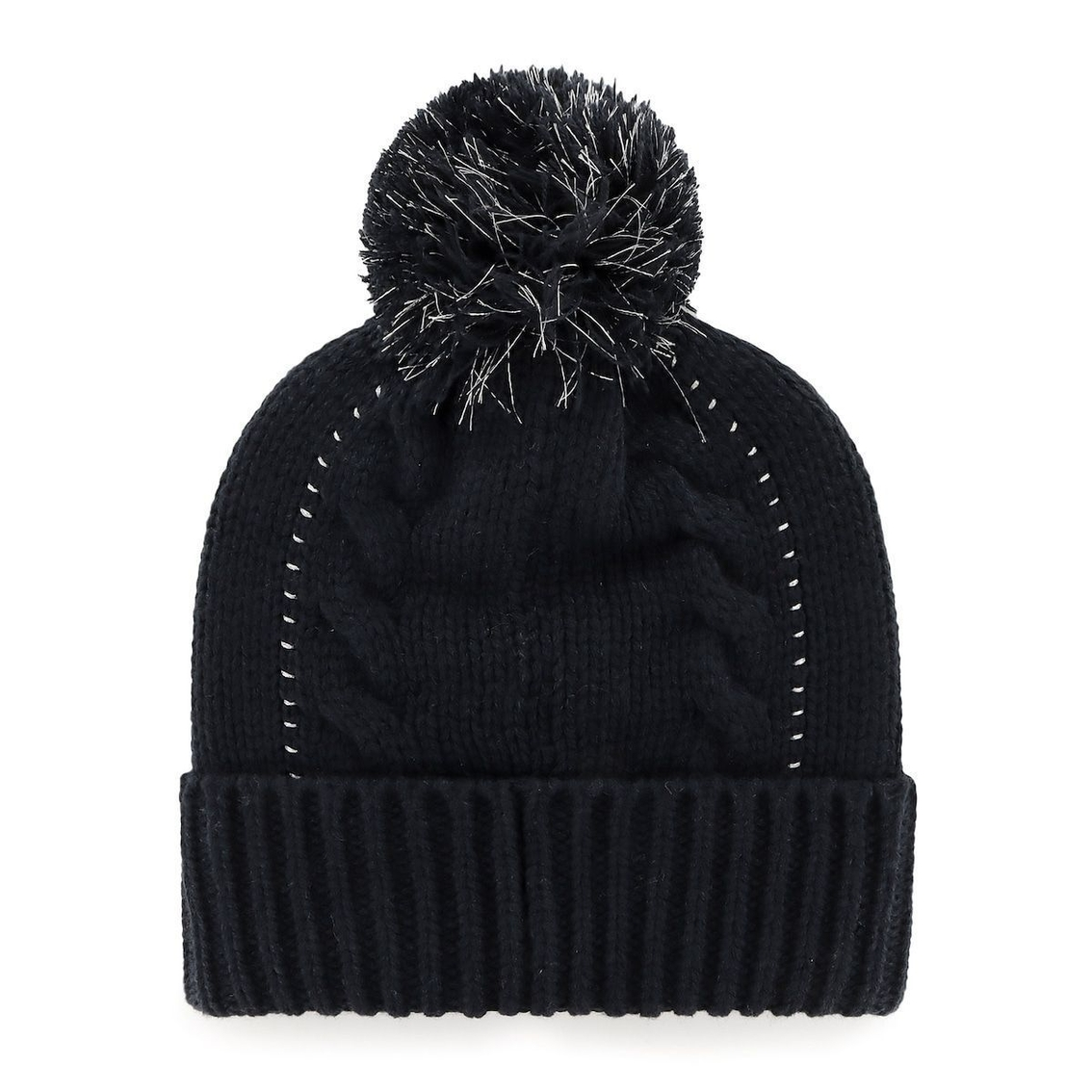 '47 Women's Navy Cal Bears Bauble Cuffed Knit Hat With Pom 3 '47 Women's Navy Cal Bears Bauble Cuffed Knit Hat With Pom - Image 3