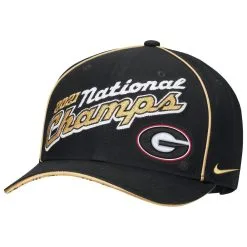 Nike Men's Black Georgia Bulldogs College Football Playoff 2021 National S Locker Room Classic 99 Adjustable Hat