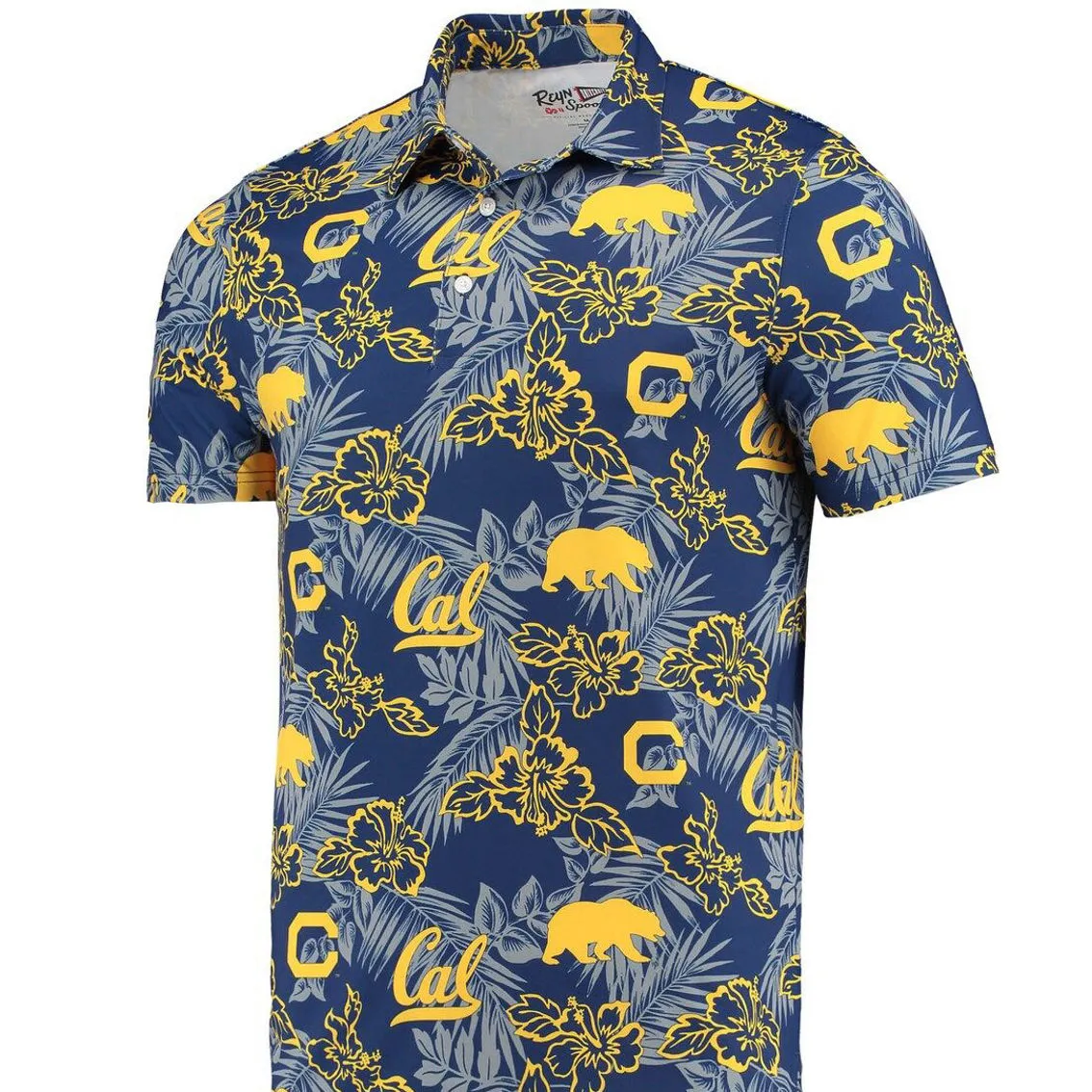Reyn Spooner Men's Navy Cal Bears Performance Polo 3 Reyn Spooner Men's Navy Cal Bears Performance Polo - Image 3