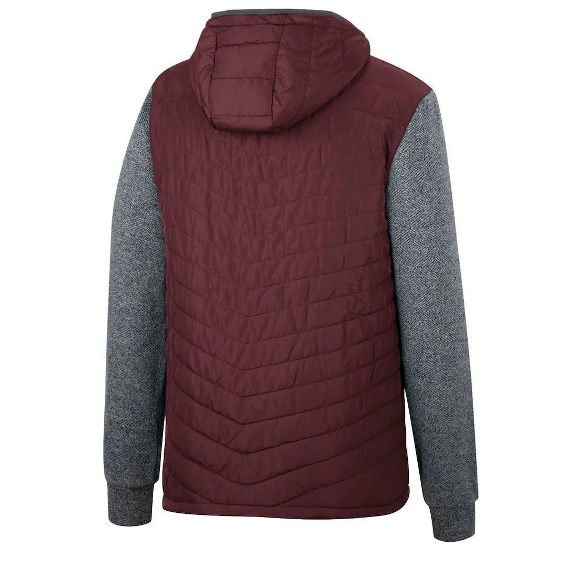 Colosseum Men's Maroon/Charcoal Arizona State Sun Devils Course Herringbone Full-Zip Hoodie 4 Colosseum Men's Maroon/Charcoal Arizona State Sun Devils Course Herringbone Full-Zip Hoodie - Image 4