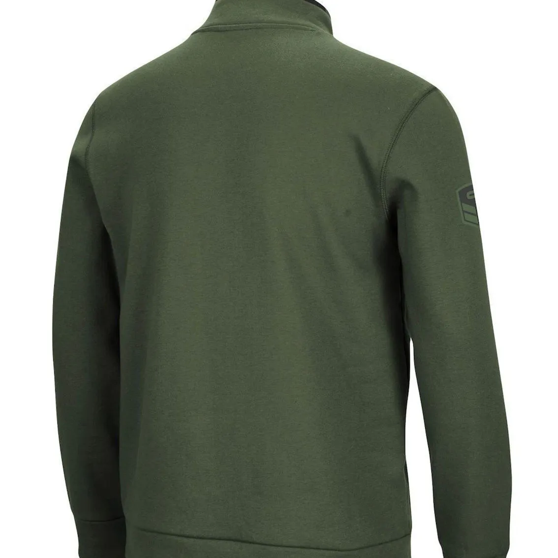 Colosseum Men's Olive Arizona State Sun Devils OHT Military Appreciation Digit Quarter-Snap Jacket 4 Colosseum Men's Olive Arizona State Sun Devils OHT Military Appreciation Digit Quarter-Snap Jacket - Image 4