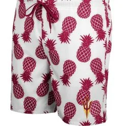 Colosseum Men's White/Maroon Arizona State Sun Devils Pineapple Swim Shorts -Arizona State Sun Devils Shop DSCO1146146445 3550 ALT2