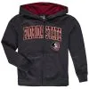 Colosseum Youth Charcoal Florida State Seminoles Applique Arch & Logo Full-Zip Hoodie