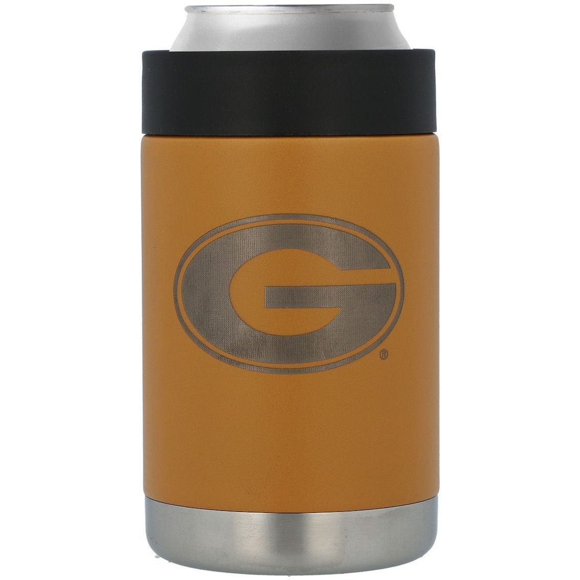 The Memory Company Georgia Bulldogs Stainless Steel Canyon Can Holder 1 The Memory Company Georgia Bulldogs Stainless Steel Canyon Can Holder