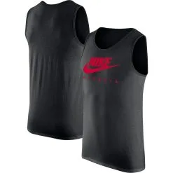 Nike Men's Black Georgia Bulldogs Futura Performance Scoop Neck Tank Top