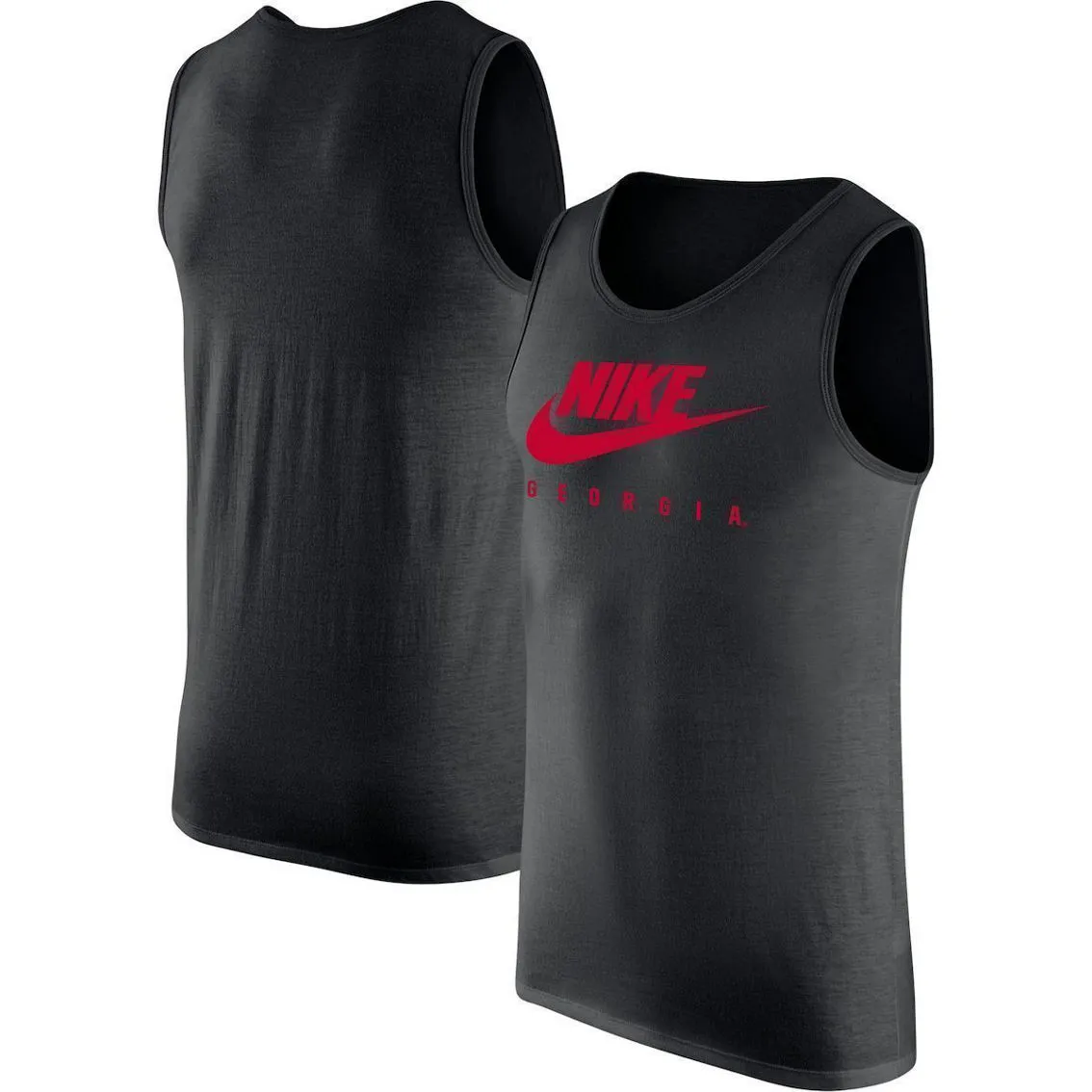 Nike Men's Black Georgia Bulldogs Futura Performance Scoop Neck Tank Top 2 Nike Men's Black Georgia Bulldogs Futura Performance Scoop Neck Tank Top - Image 2