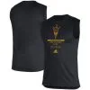 Adidas Men's Black Arizona State Sun Devils Sideline Locker Tag AEROREADY Creator Sleeveless T-Shirt