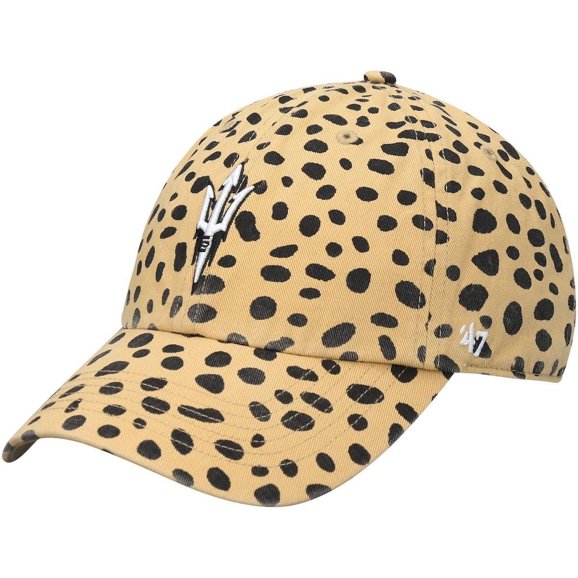 '47 Women's Tan Arizona State Sun Devils Cheetah Clean Up Adjustable Hat 1 '47 Women's Tan Arizona State Sun Devils Cheetah Clean Up Adjustable Hat