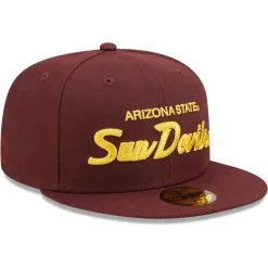 New Era Men's Maroon Arizona State Sun Devils Griswold 59FIFTY Fitted Hat -Arizona State Sun Devils Shop DSCO1146345441 2882 ALT3