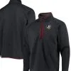 Columbia Men's Charcoal Florida State Seminoles Canyon Point Omni-Shield Raglan Half-Zip Top