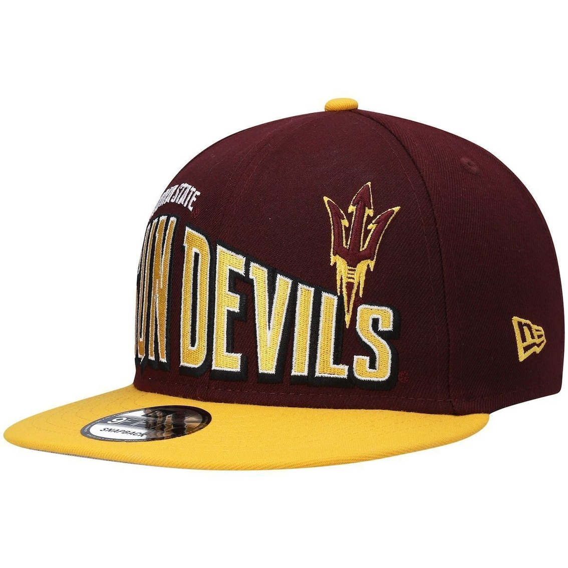New Era Men's Maroon Arizona State Sun Devils Two-Tone Vintage Wave 9FIFTY Snapback Hat 1 New Era Men's Maroon Arizona State Sun Devils Two-Tone Vintage Wave 9FIFTY Snapback Hat