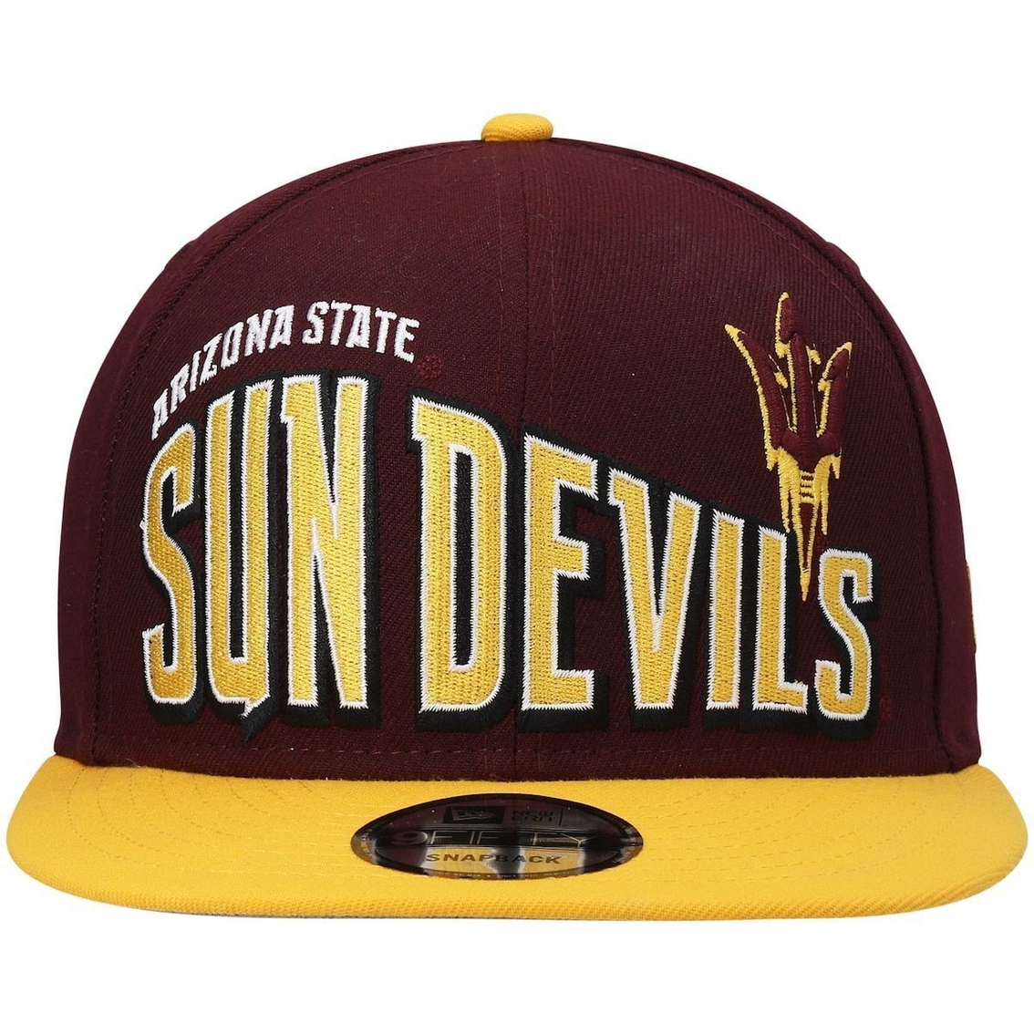 New Era Men's Maroon Arizona State Sun Devils Two-Tone Vintage Wave 9FIFTY Snapback Hat 3 New Era Men's Maroon Arizona State Sun Devils Two-Tone Vintage Wave 9FIFTY Snapback Hat - Image 3