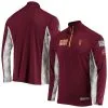 Colosseum Men's Maroon Arizona State Sun Devils OHT Military Appreciation Snow Cruise Raglan 1/4-Zip Jacket