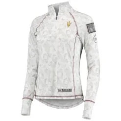 Colosseum Women's White Arizona State Sun Devils OHT Military Appreciation Officer Arctic Camo 1/4-Zip Jacket 6 Colosseum Women's White Arizona State Sun Devils OHT Military Appreciation Officer Arctic Camo 1/4-Zip Jacket -Arizona State Sun Devils Shop DSCO1147089115 3550 ALT2