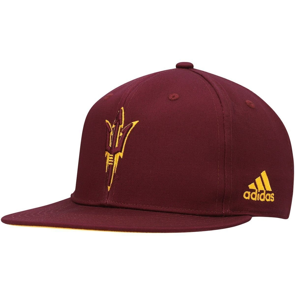 Adidas Men's Maroon Arizona State Sun Devils Sideline Snapback Hat 2 Adidas Men's Maroon Arizona State Sun Devils Sideline Snapback Hat - Image 2