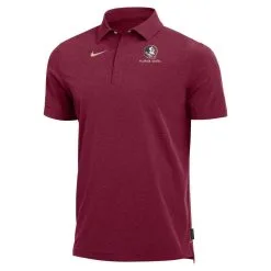 Nike Men's Heathered Garnet Florida State Seminoles 2022 Coach Performance Polo -Arizona State Sun Devils Shop DSCO1147306800 2862 ALT2