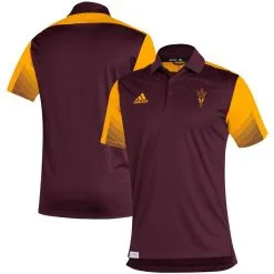 Adidas Men's Maroon Arizona State Sun Devils 2021 Sideline Primeblue Polo