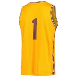 Adidas Men's #1 Gold Arizona State Sun Devils Reverse Retro Jersey -Arizona State Sun Devils Shop DSCO1148305118 1853 ALT3